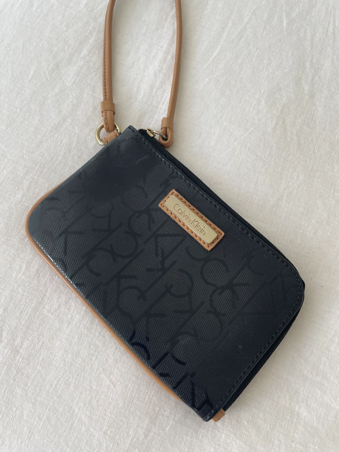 Calvin Klein Black Wristlet