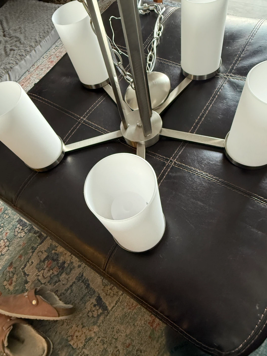 5-Light Chandelier - Silver Finish