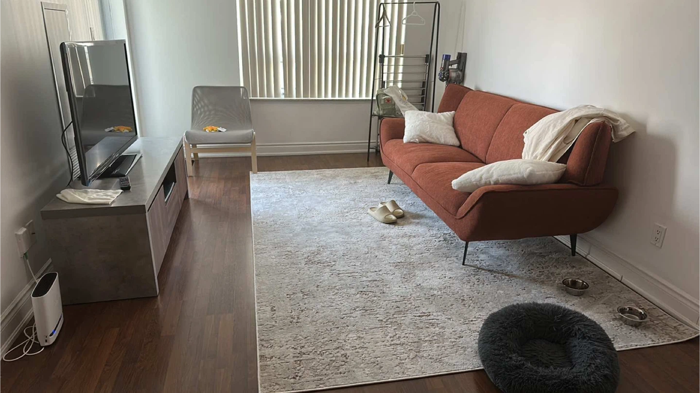 Orange Mid-Century Modern Sofa - photo 2