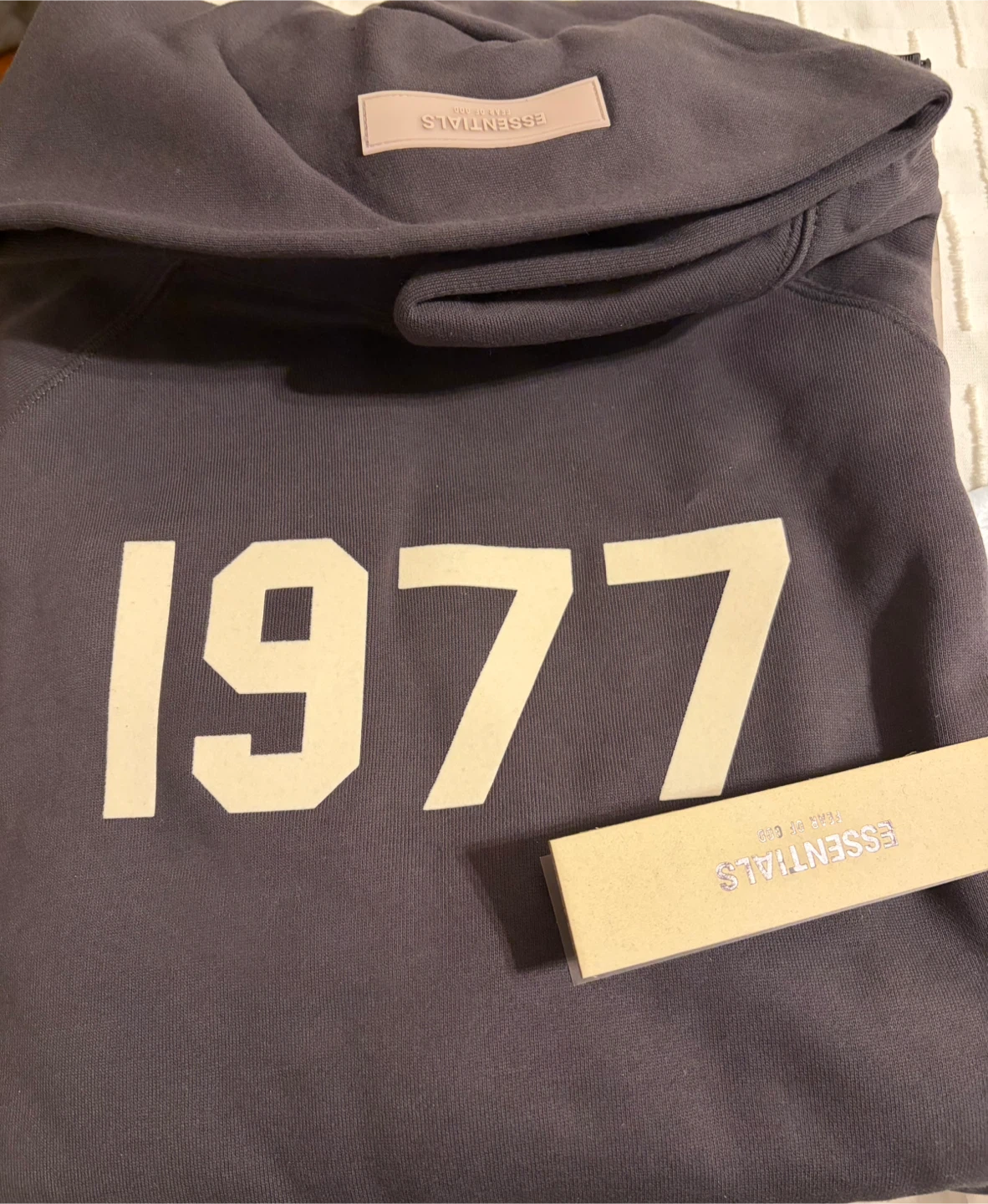 Fear of God Essentials 1977 Hoodie - Iron, Size S - photo 3