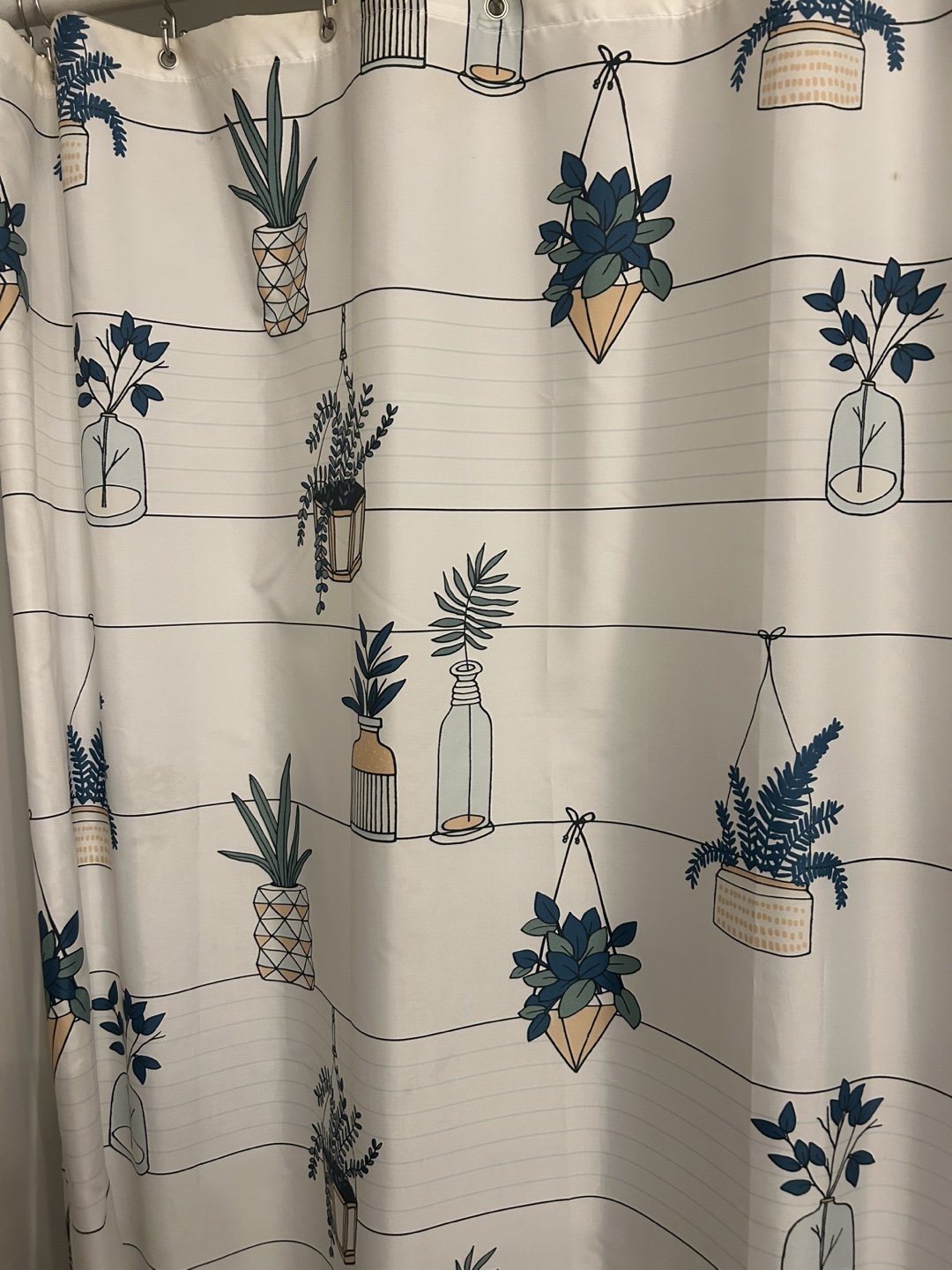 Plant Print Shower Curtain - photo 2