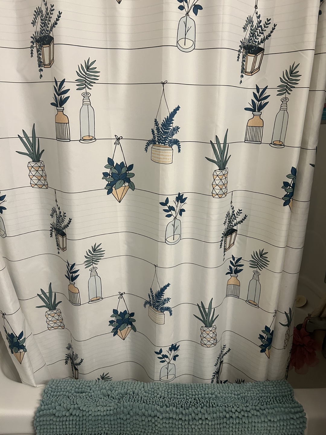 Plant Print Shower Curtain - photo 4