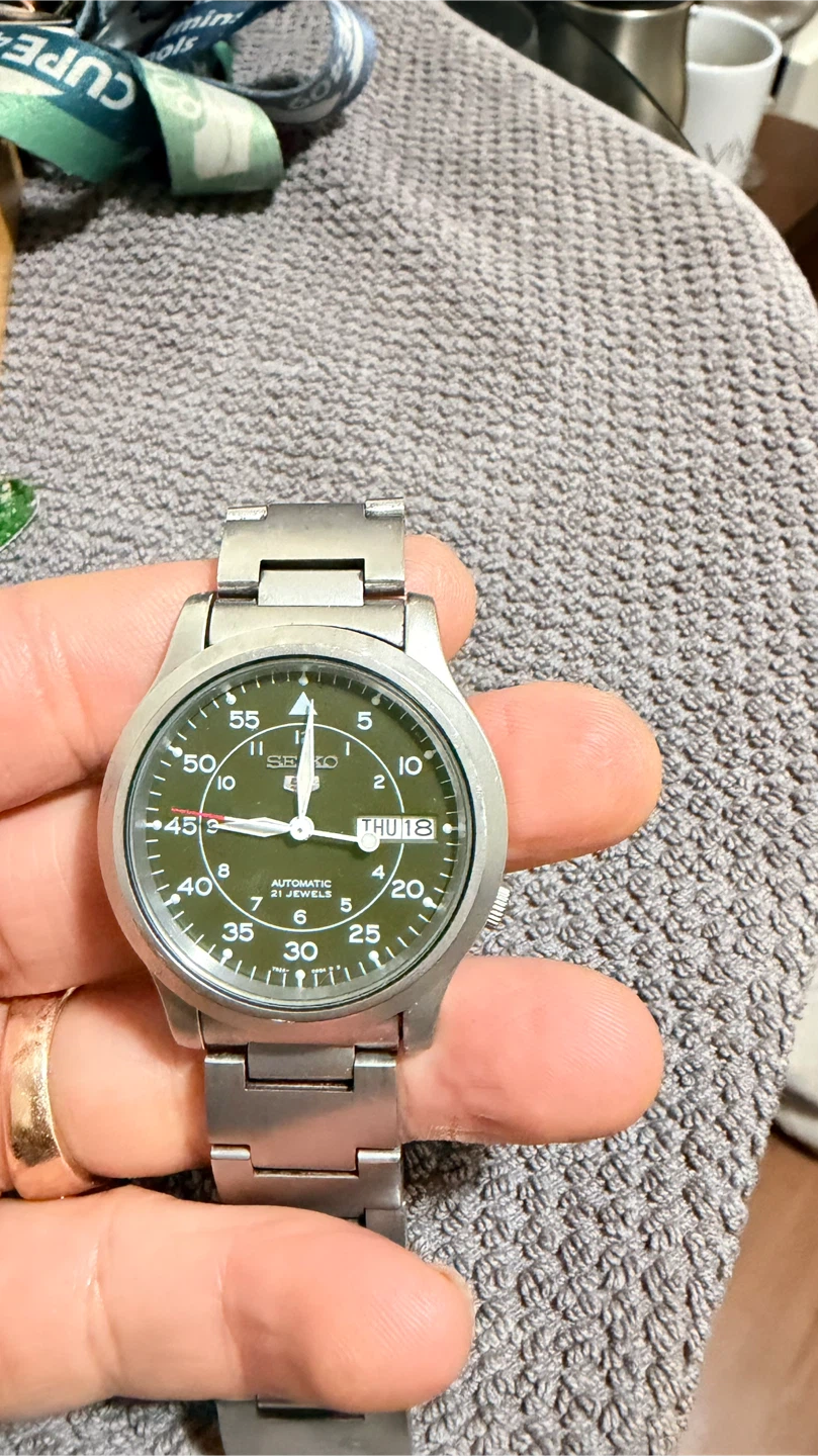 Seiko 5 Automatic Watch - Olive Green - photo 3