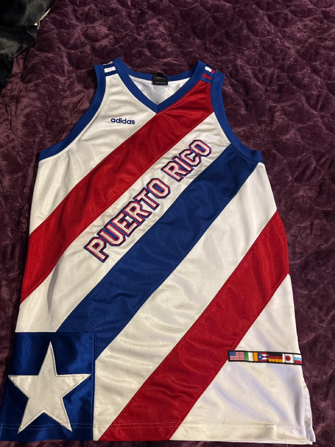 Adidas Puerto Rico Basketball Jersey