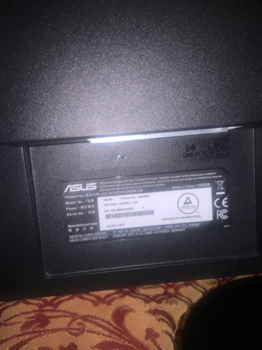 NEW—ASUS 23.8" Full HD Monitor - photo 2