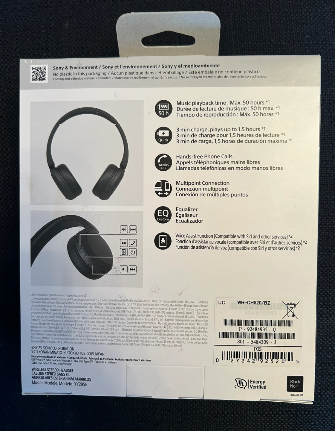 Sony WH-CH520 wireless headphones - brand new - photo 2