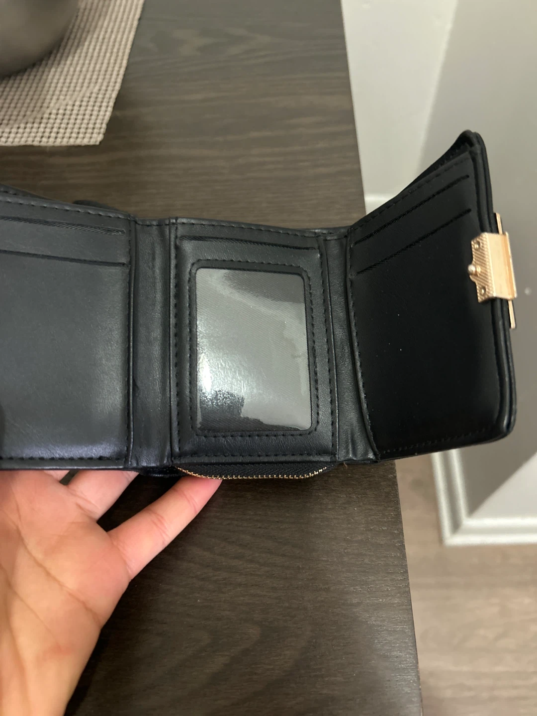 Black Trifold Wallet - photo 2