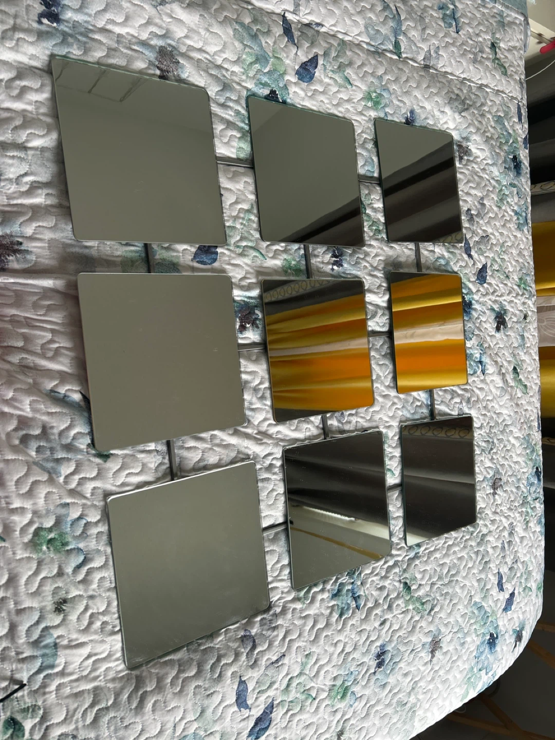 9 Square Mirrors Wall Decor - photo 5