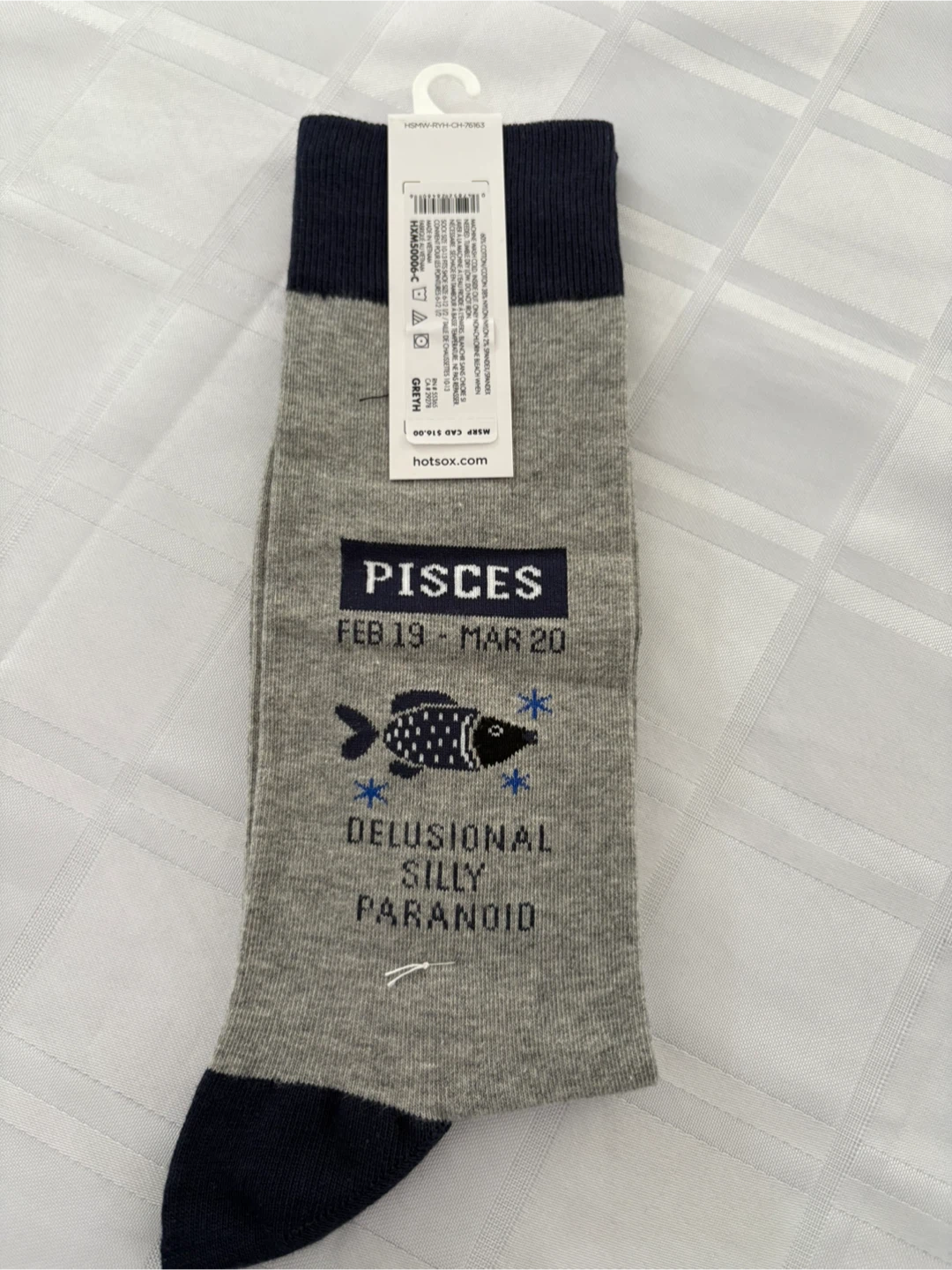 Hotsocks Pisces Grey Socks - photo 2