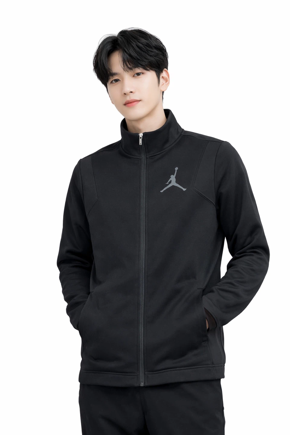 Jordan Men’s Black Full Zip Track Jacket Size XL Made in Vietnam
