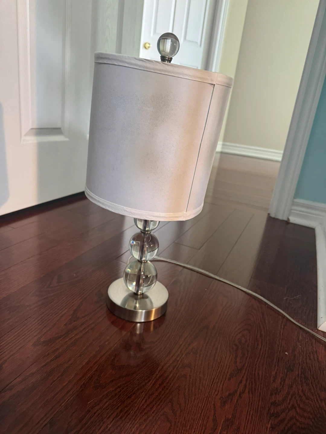 Table Lamp - White Shade, Glass Base - photo 2