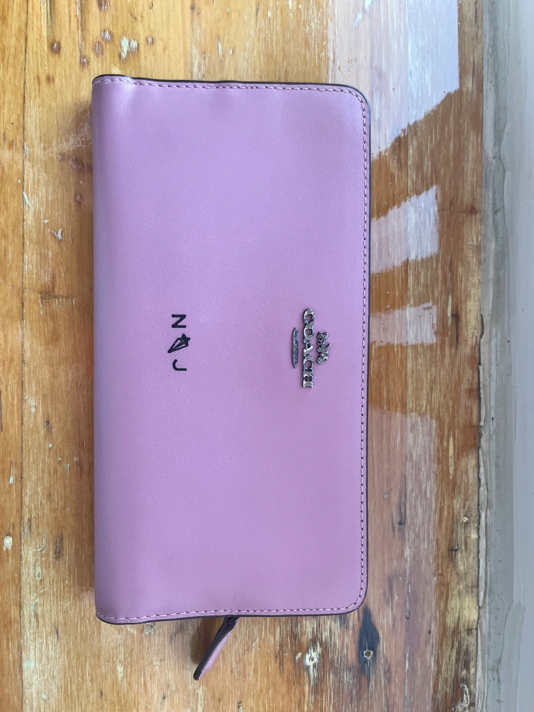 Coach Pink Leather Wallet