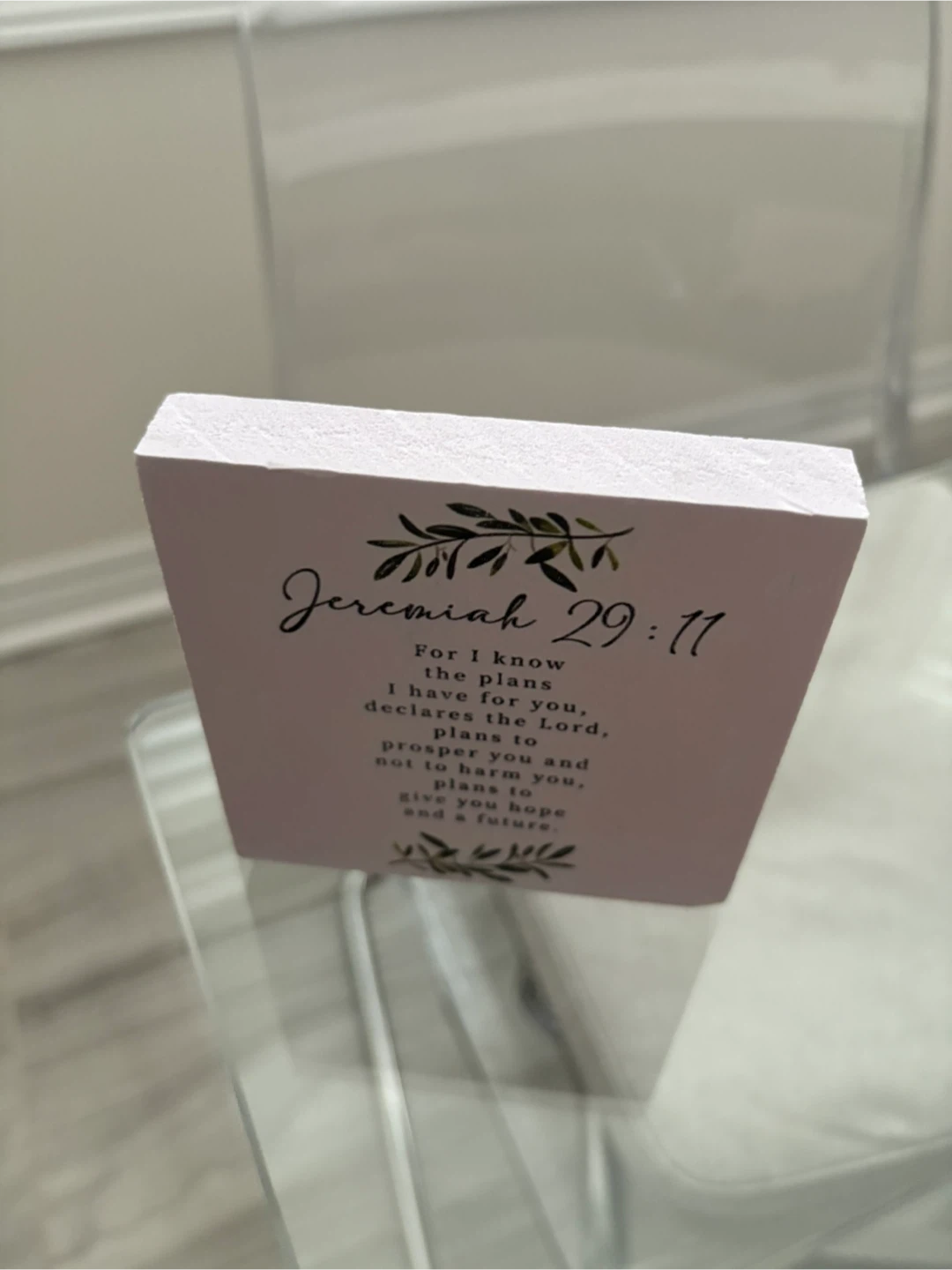 Jeremiah 29:11 Decorative Block - photo 3