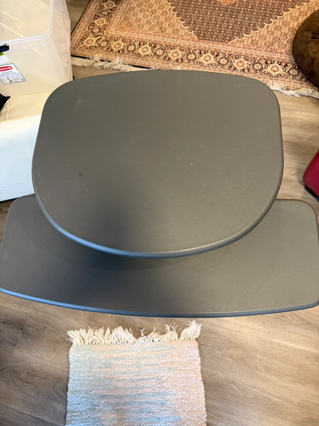 Grey Adjustable Height Desk - photo 2