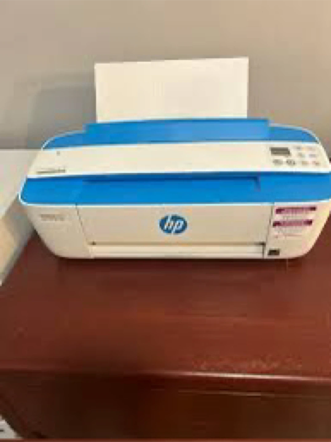 HP DeskJet 3755 All-in-One Printer - White/Blue