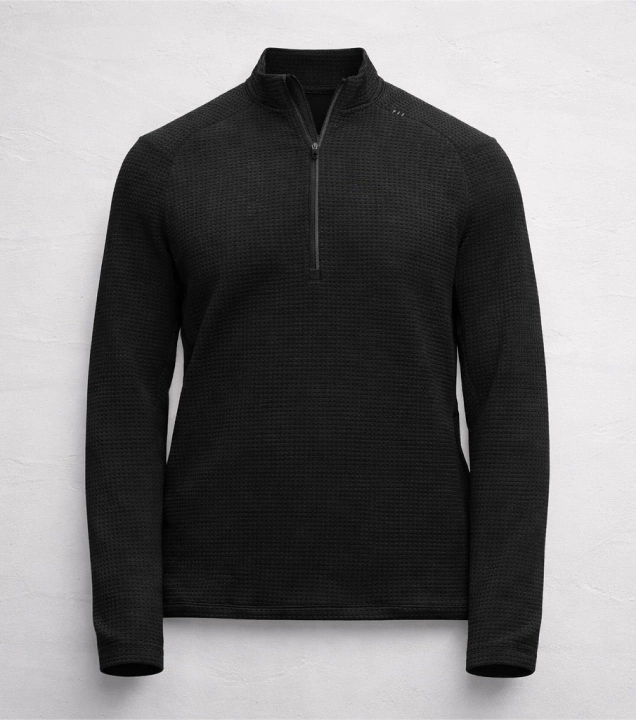 Lululemon Mens Waffle-Knit Half Zip XXL - Black