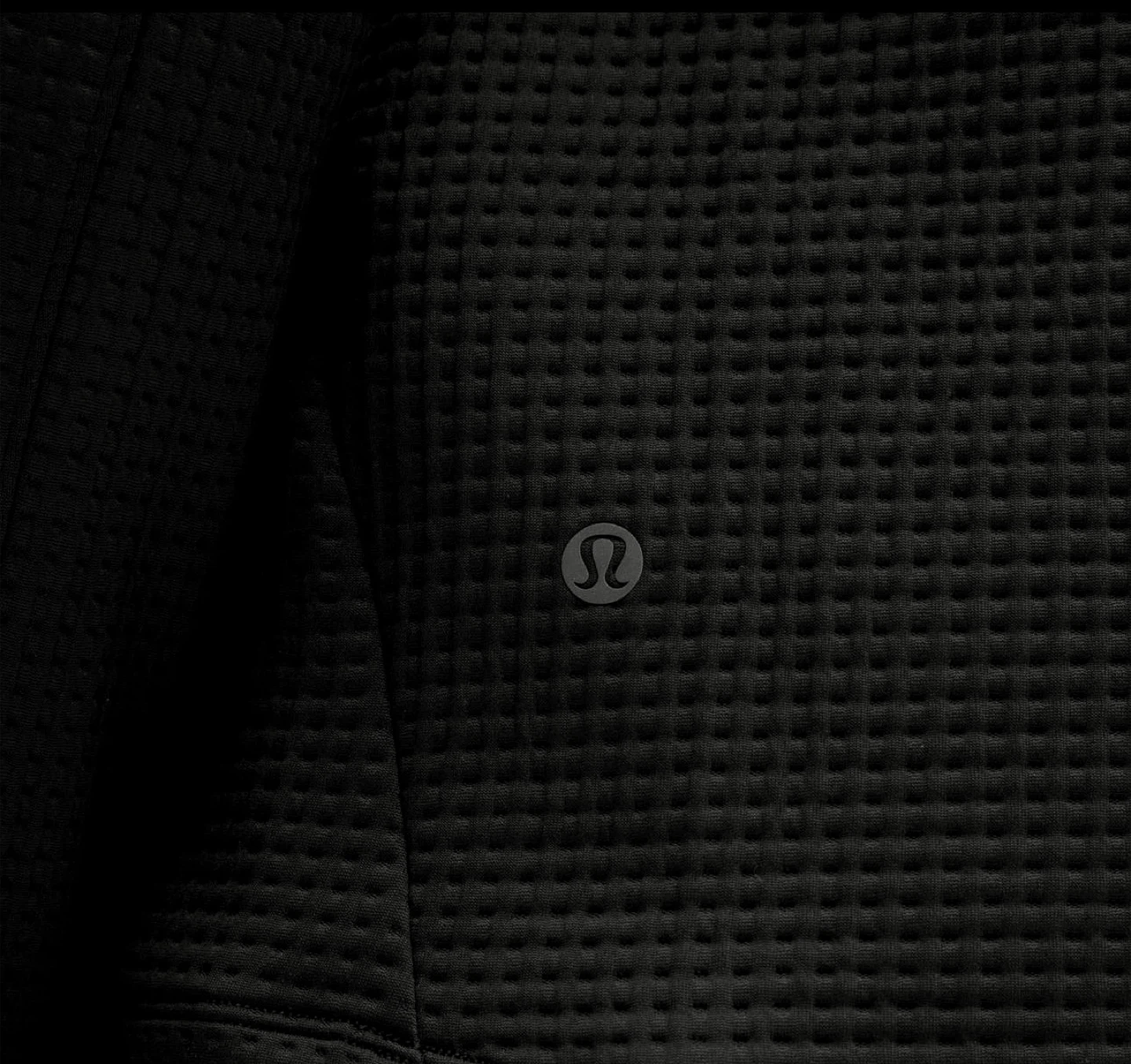 Lululemon Mens Waffle-Knit Half Zip XXL - Black - photo 3