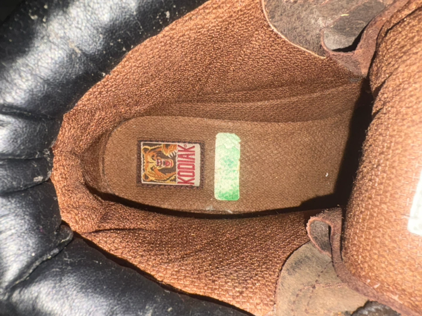 Kodiak Brown Leather Work Boots - Size 10