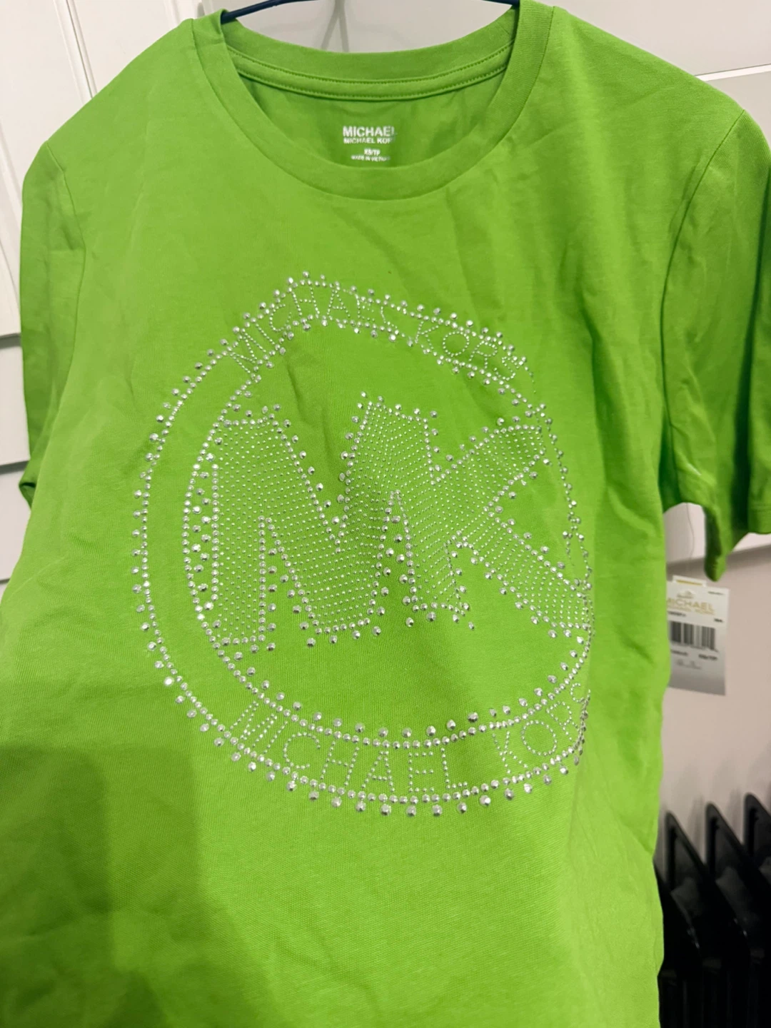 New Michael Kors Green Tee - Size XS - photo 4