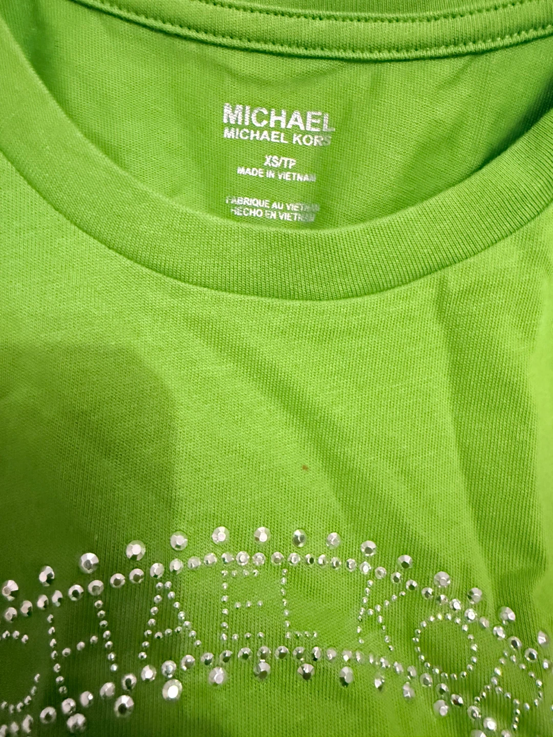 New Michael Kors Green Tee - Size XS - photo 2