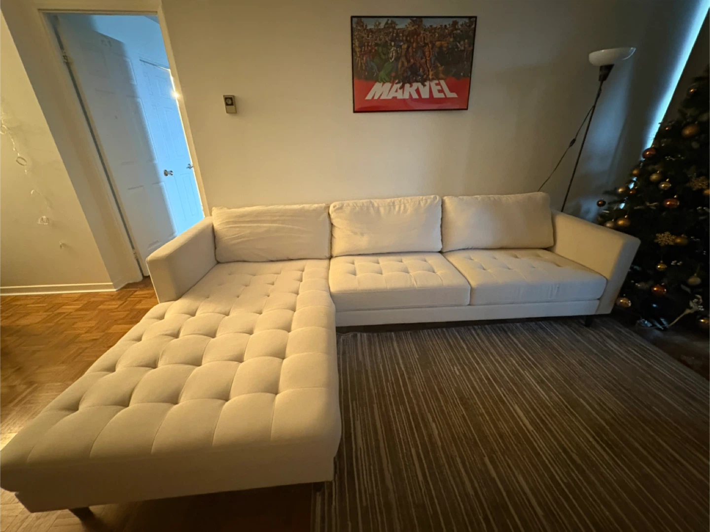 Beige Sectional Sofa - photo 3
