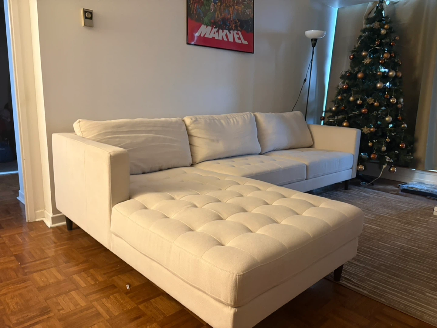 Beige Sectional Sofa - photo 2