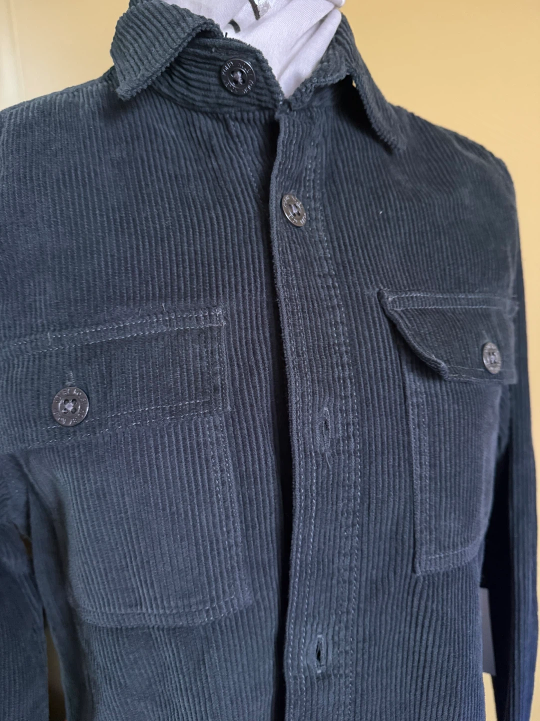 Kolby cord overshirt -NWT-dark teal blue-S
