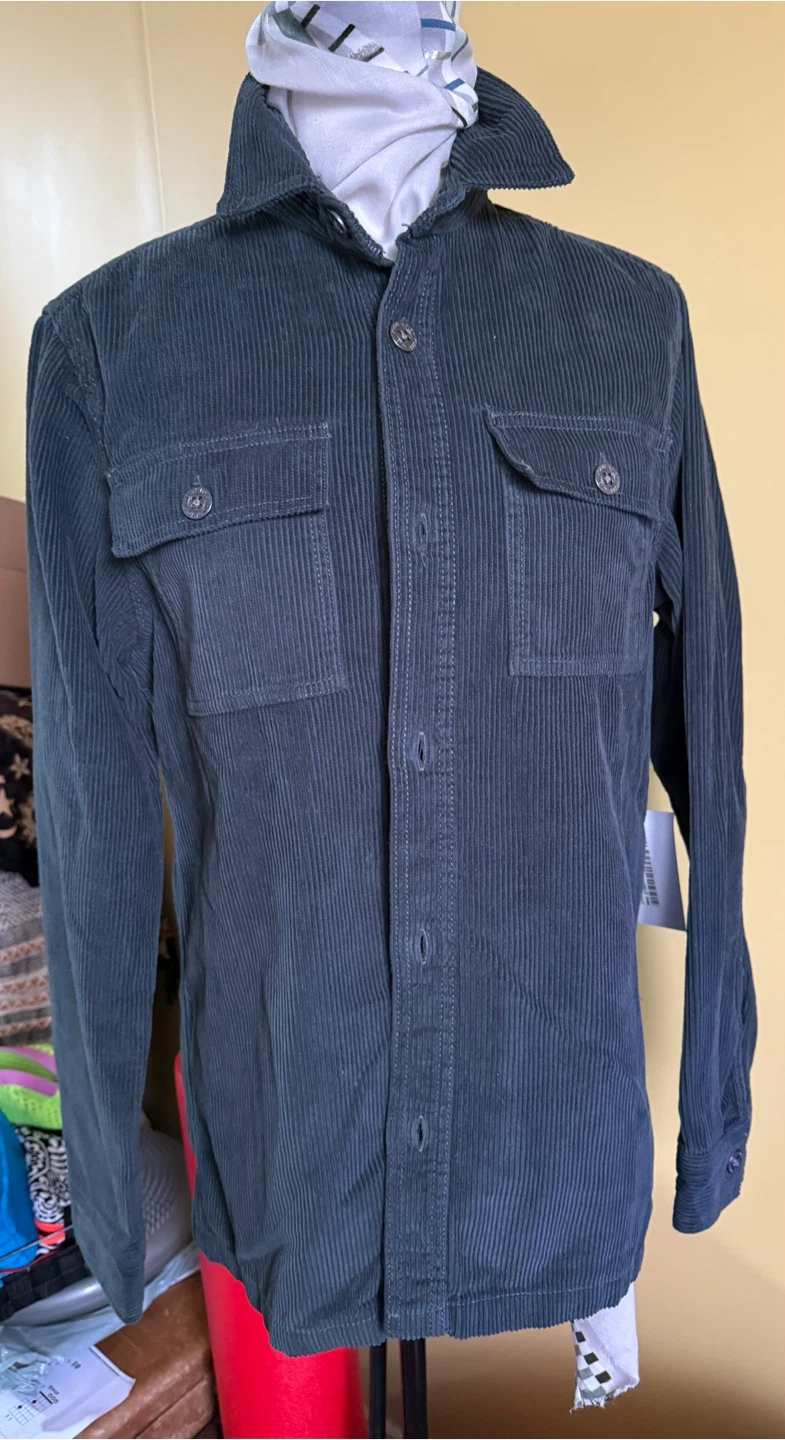 Kolby cord overshirt -NWT-dark teal blue-S - photo 2