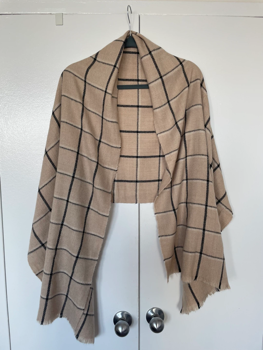 Beige Plaid Scarf - photo 3