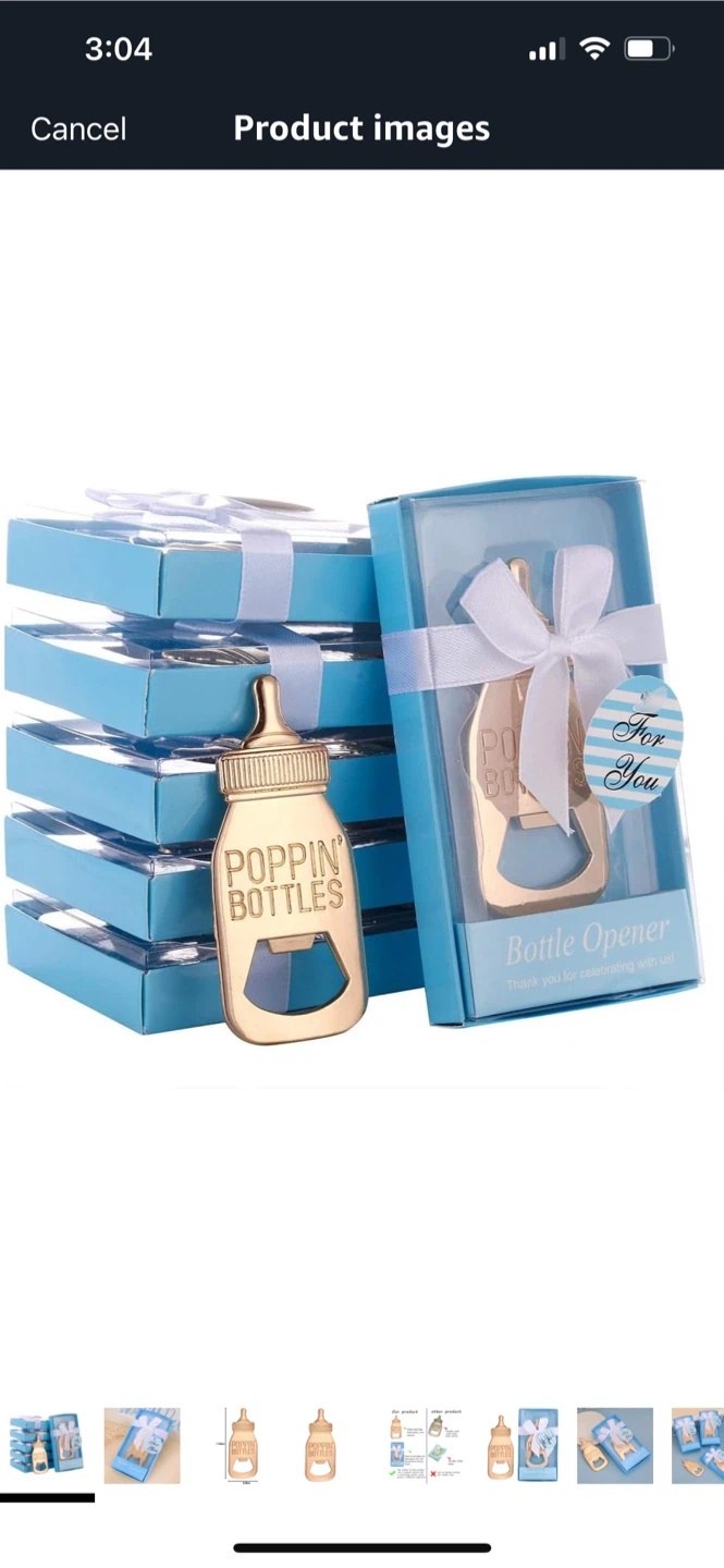 New Bottle Opener Baby Shower Favours