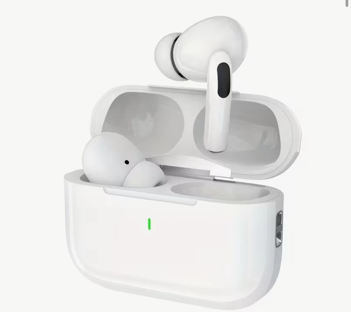 Pro 4 White Wireless Earbuds with Charging Case