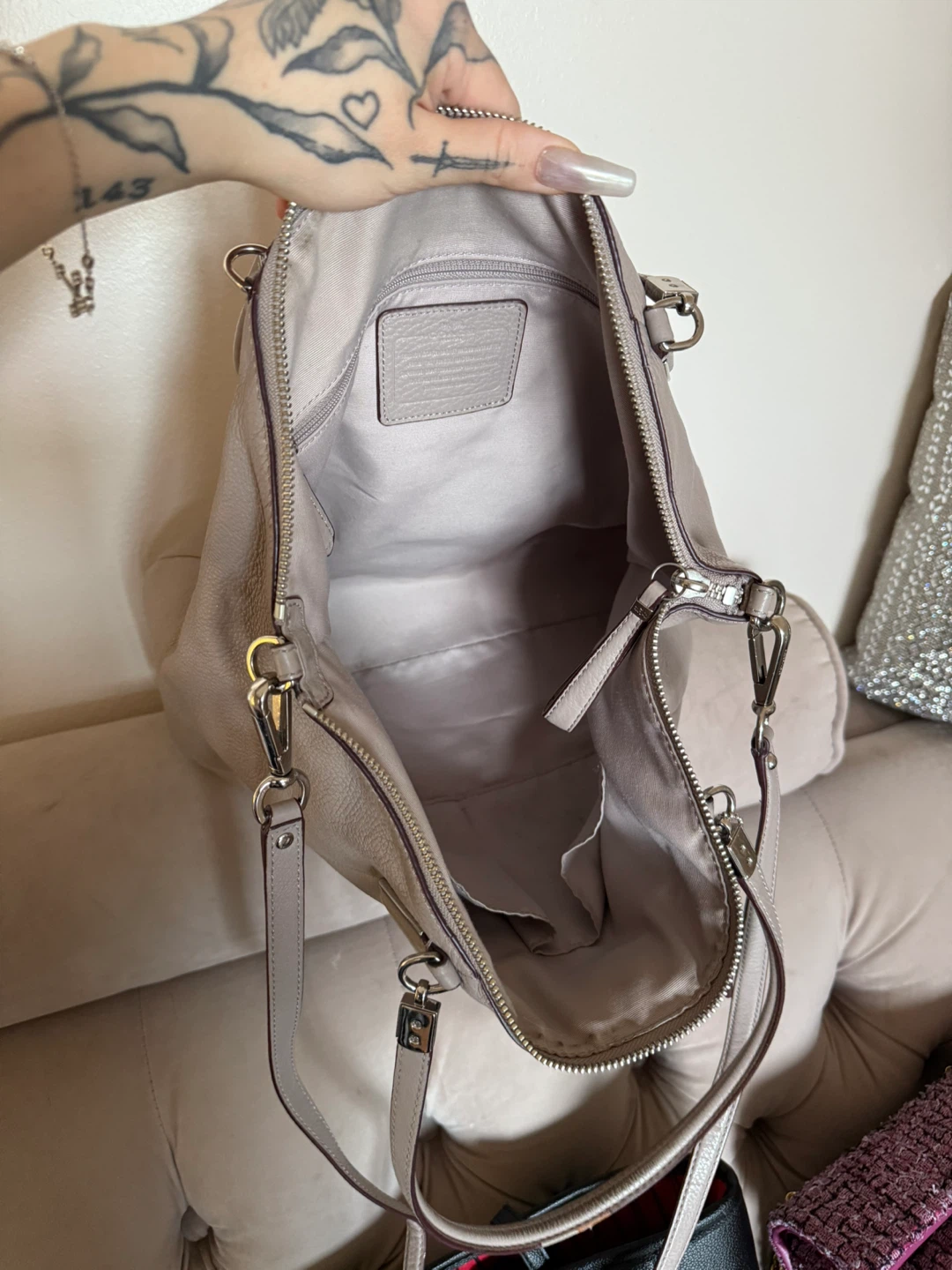Coach Leather Shoulder Bag - photo 5
