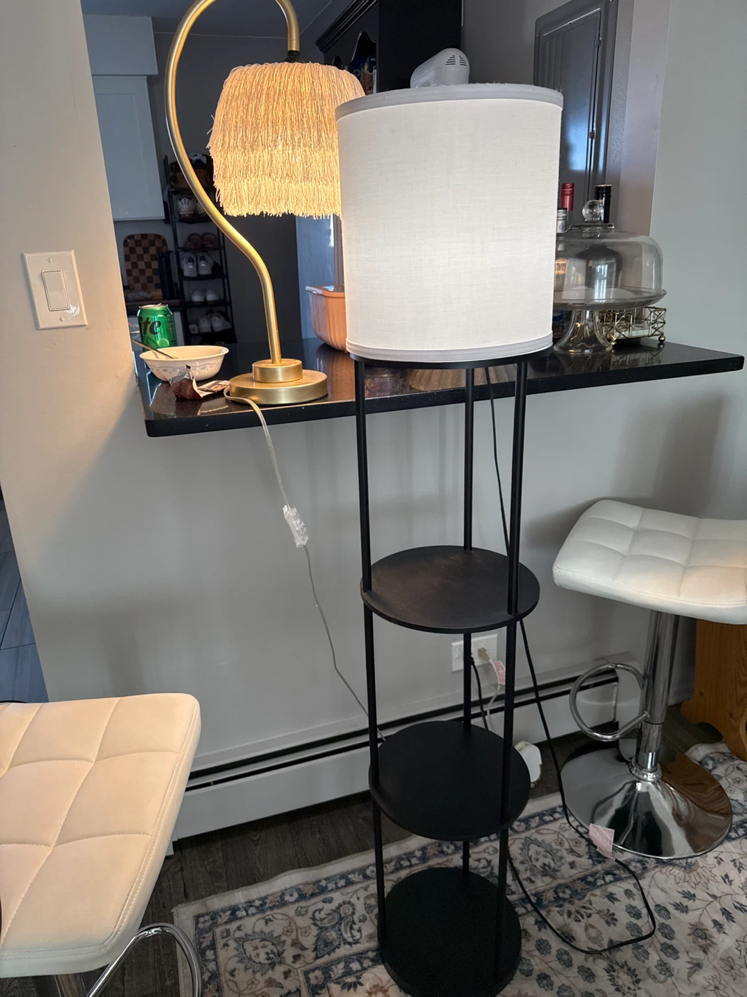 Floor Lamp with Shelves - photo 2