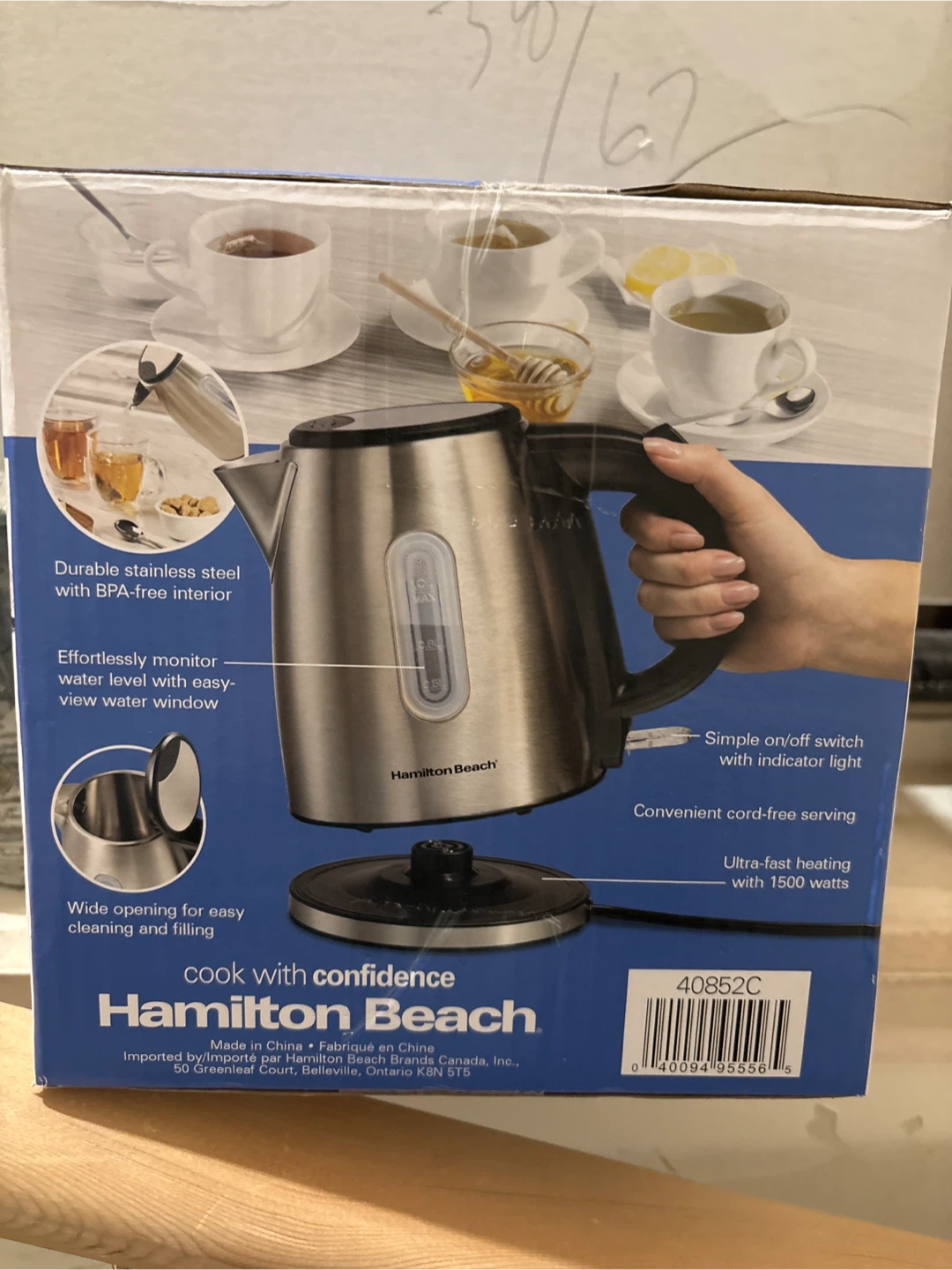 Hamilton Beach Stainless Steel Kettle - 1.0 Litre - photo 2