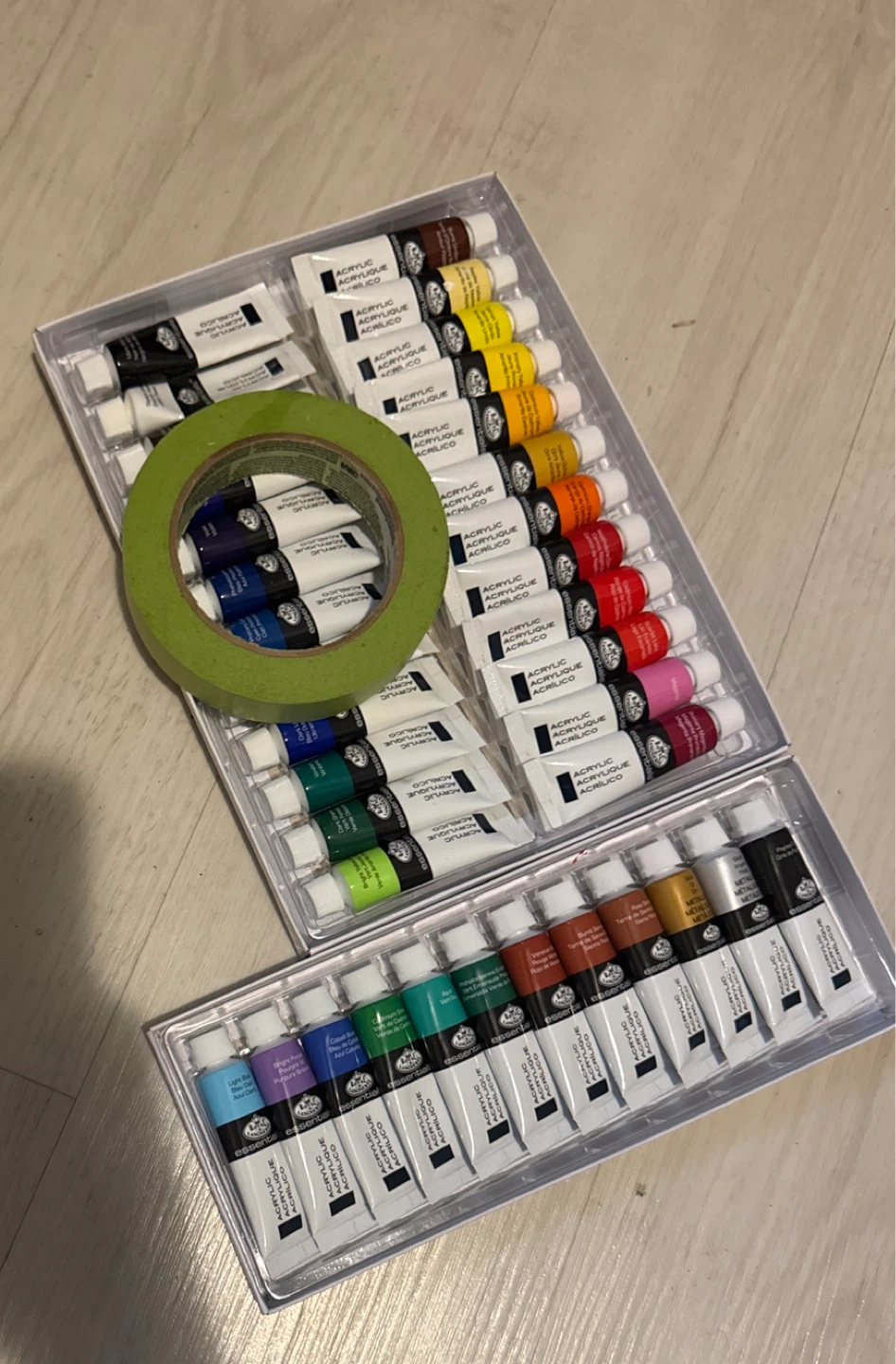 Acrylic Paint Set with Masking Tape