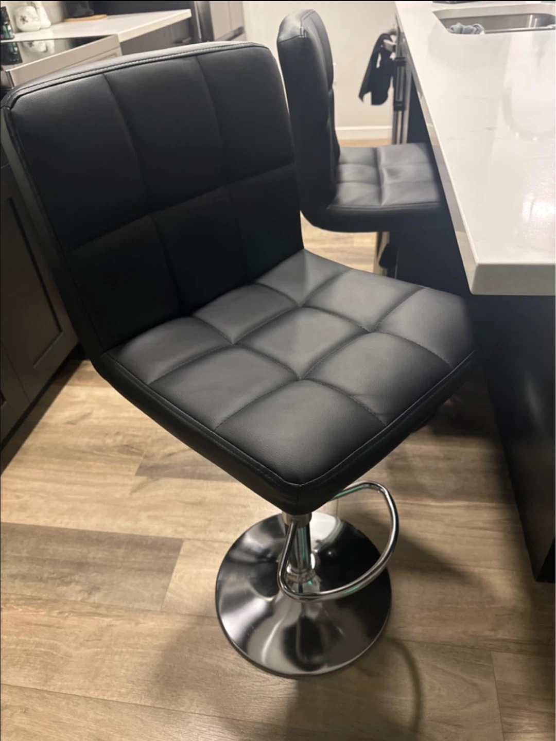 Black Bar Stools - Set of 2