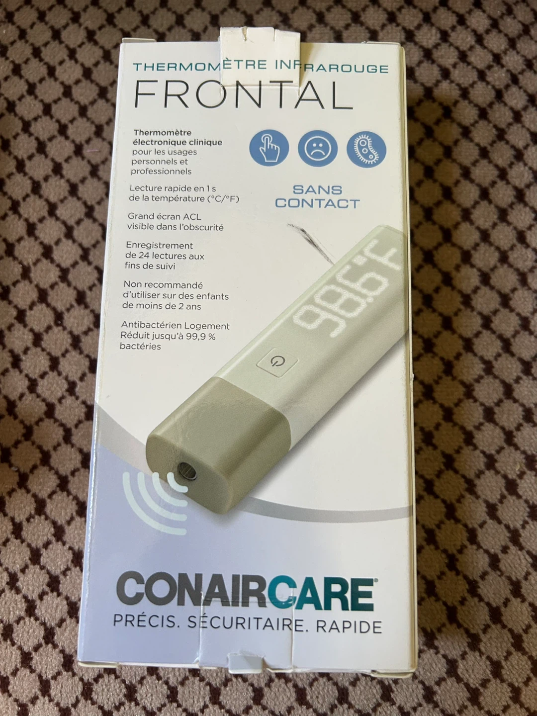 New ConairCare Forehead Infrared Thermometer TE-91 - photo 2