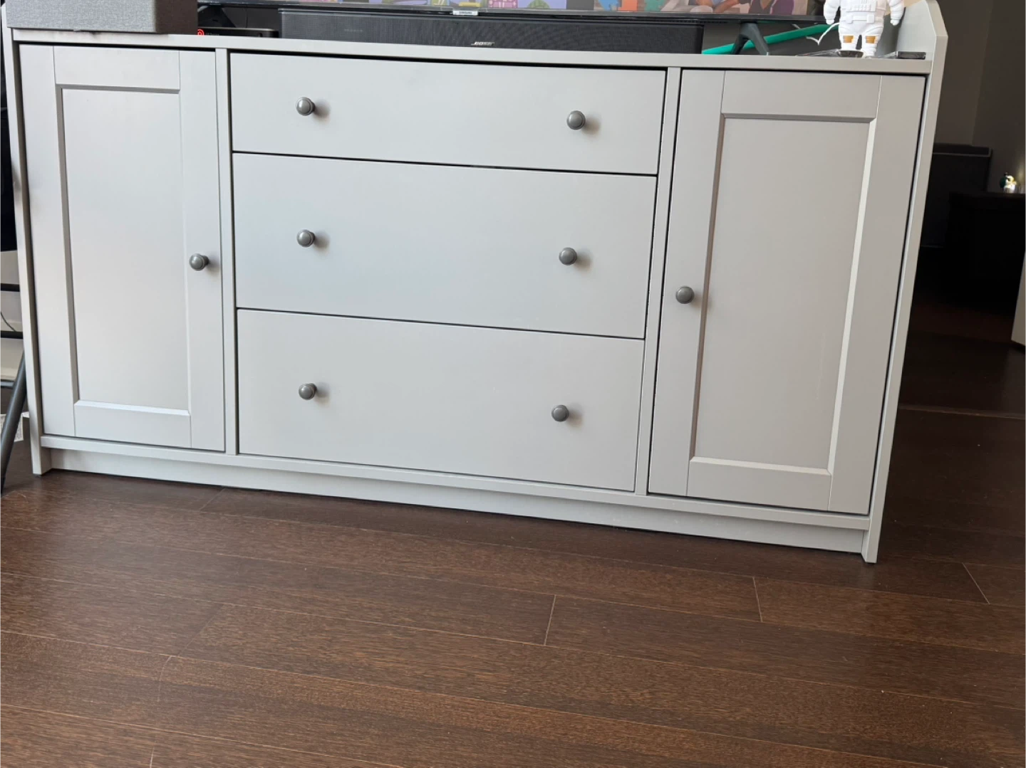 IKEA HAUGA Grey sideboard - photo 3