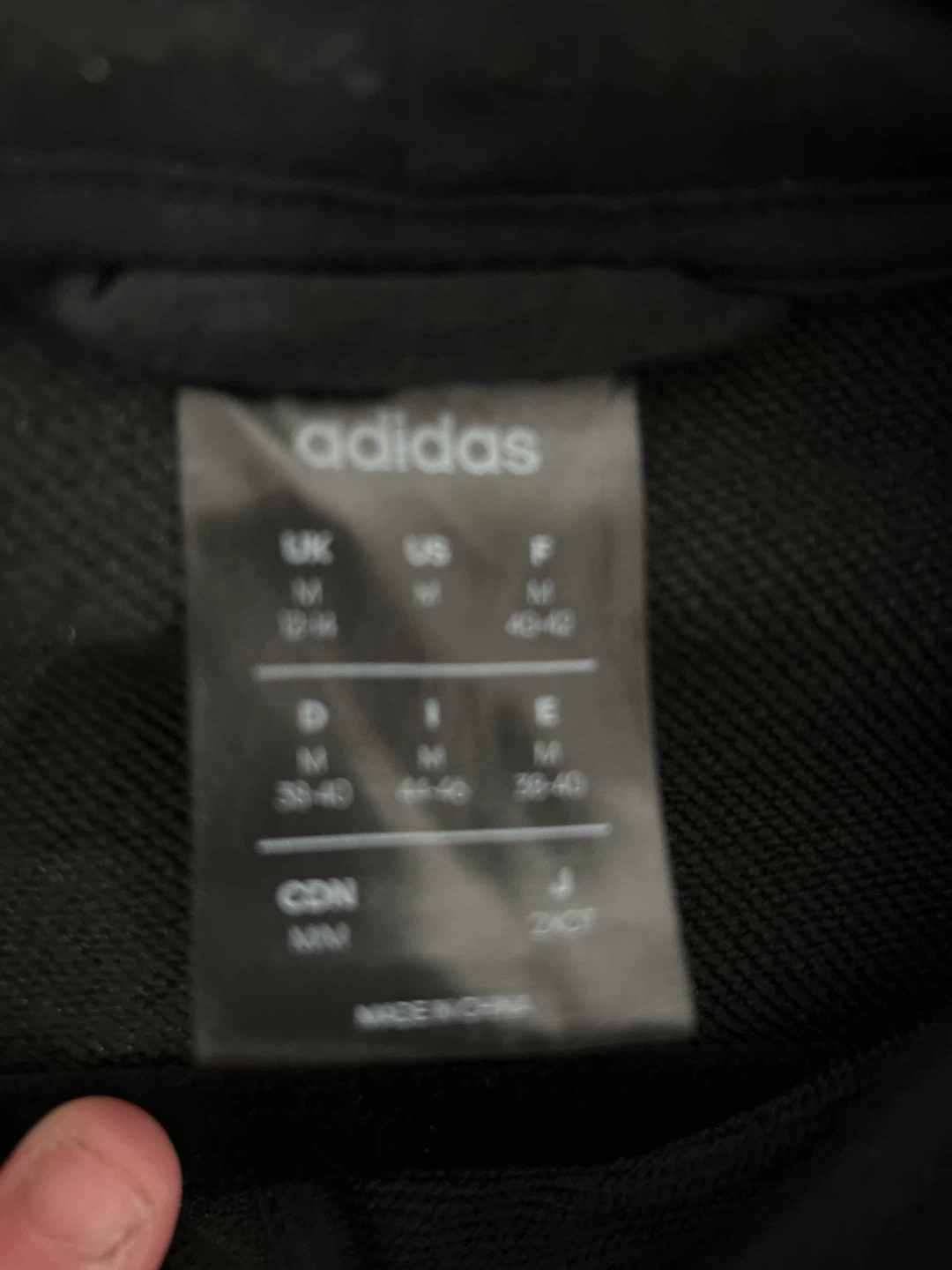 Adidas Black Hoodie - Size Medium - photo 3