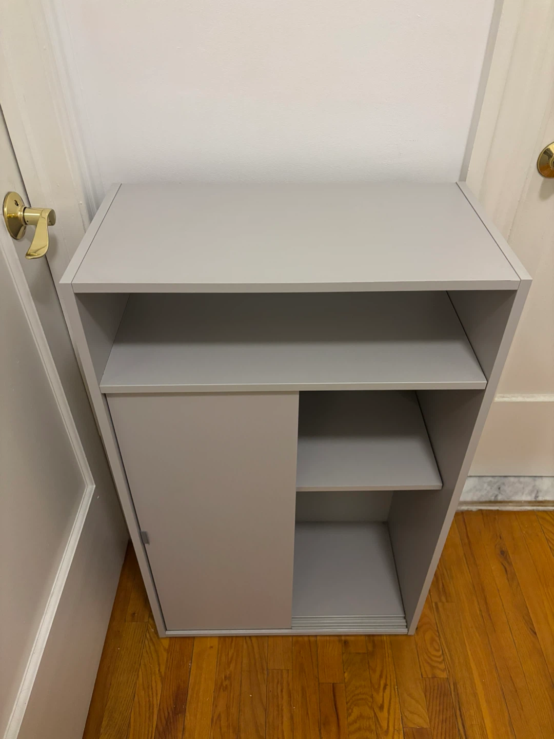 (SPIKSMED, IKEA) Storage Gray Color Cabinet with Sliding Doors - photo 2