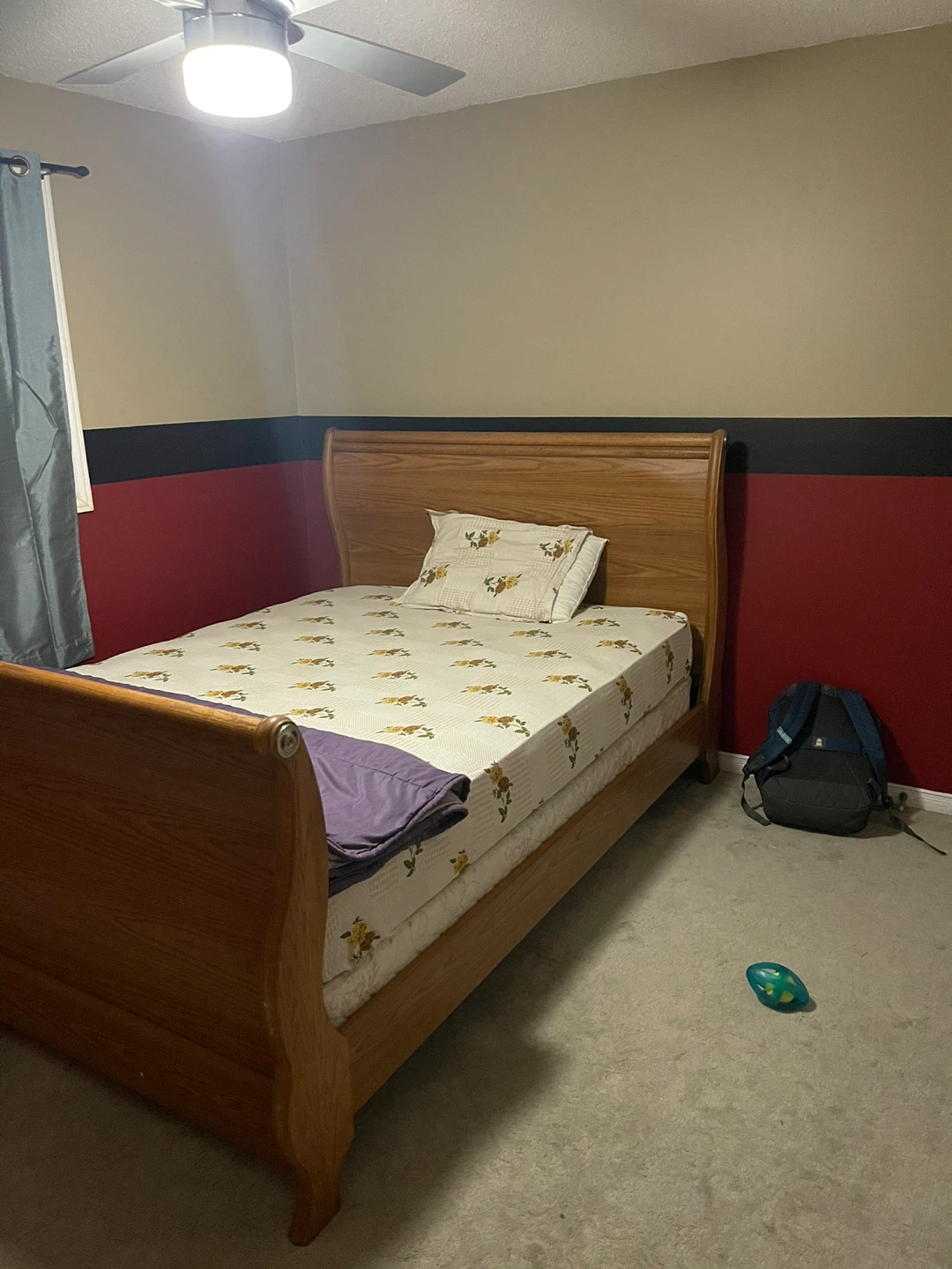Wooden Sleigh Bed Frame