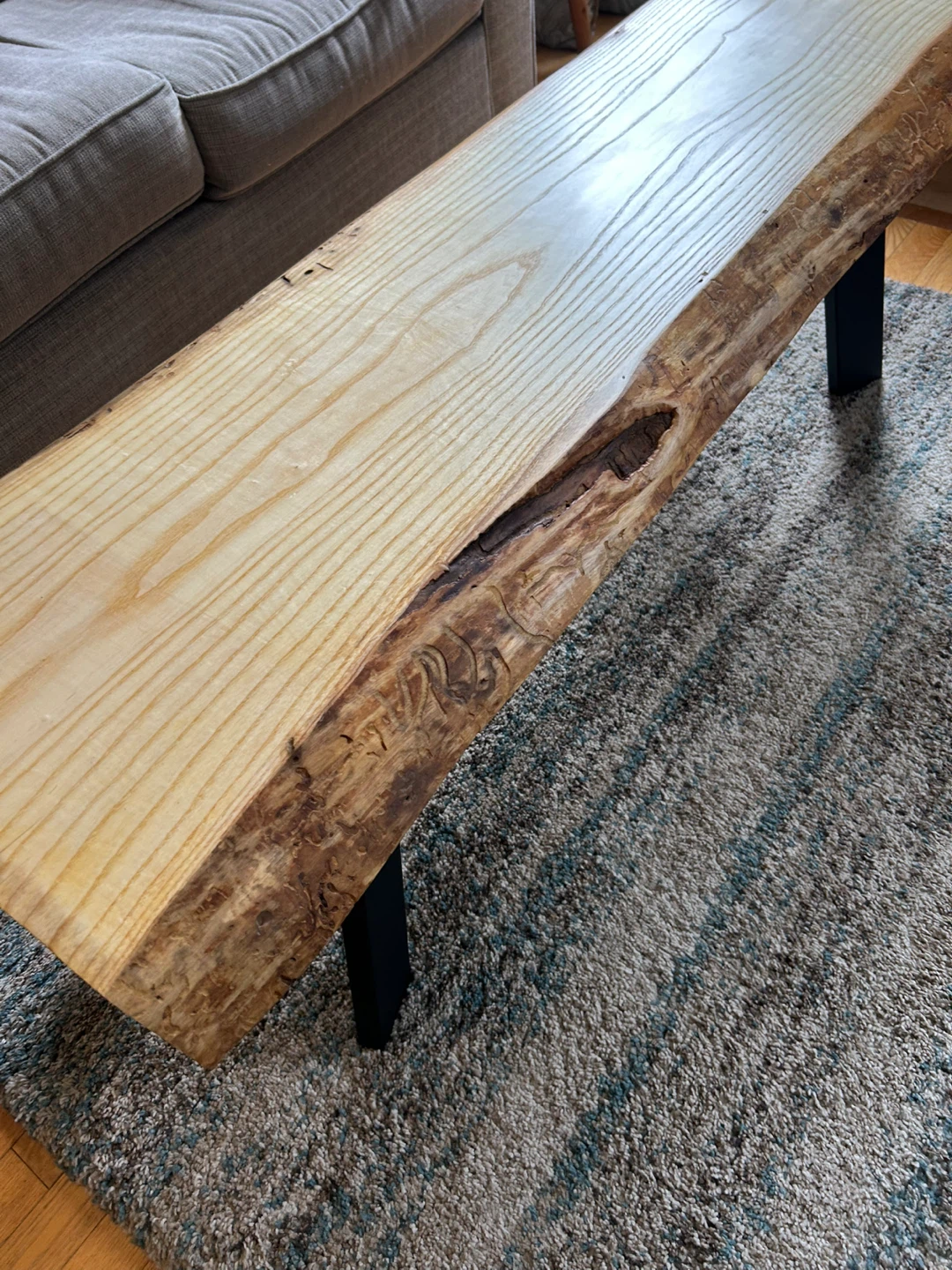 Live Edge Ash Coffee Table - photo 3