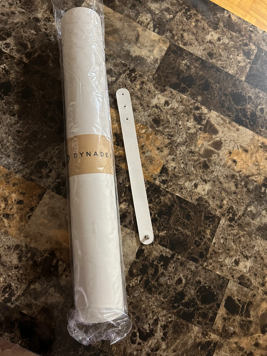 Dynadex White leather Desk Pad Protector, New