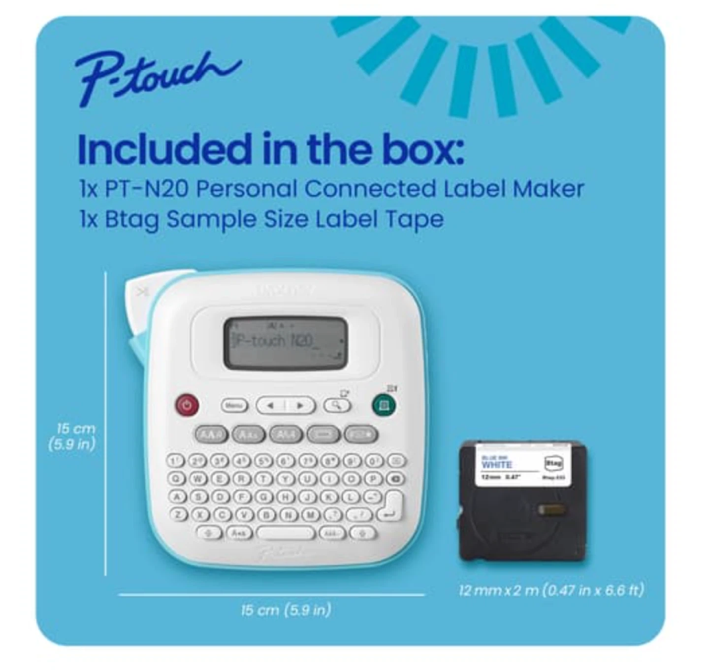 Brother P-Touch N20 Desktop Label Maker - photo 4