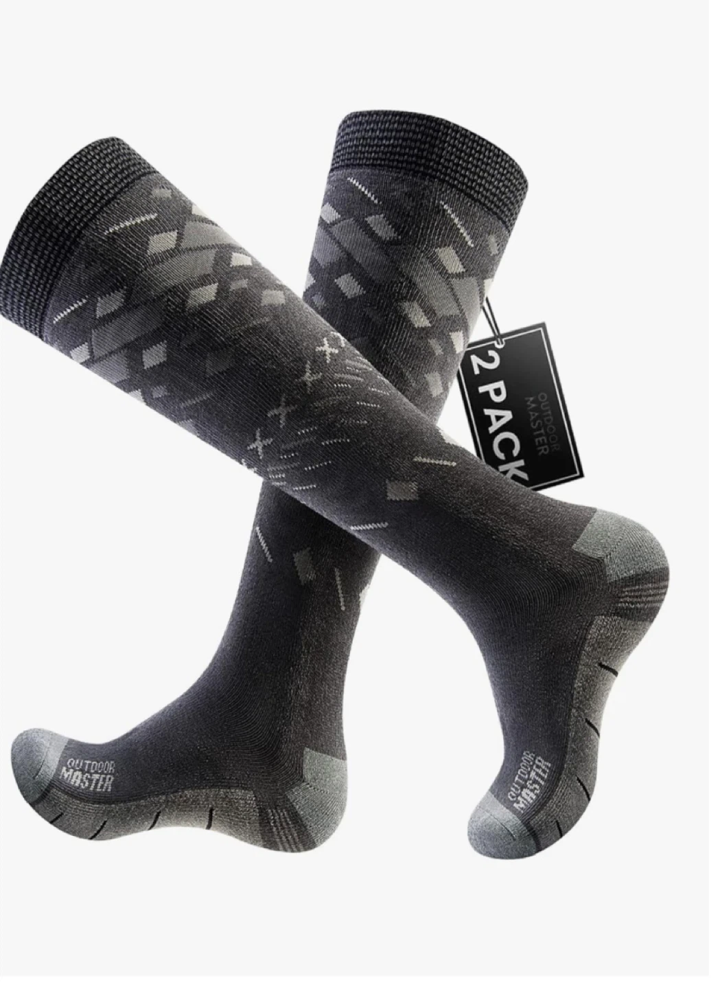 OutdoorMaster Gray Ski Socks - 1 pair