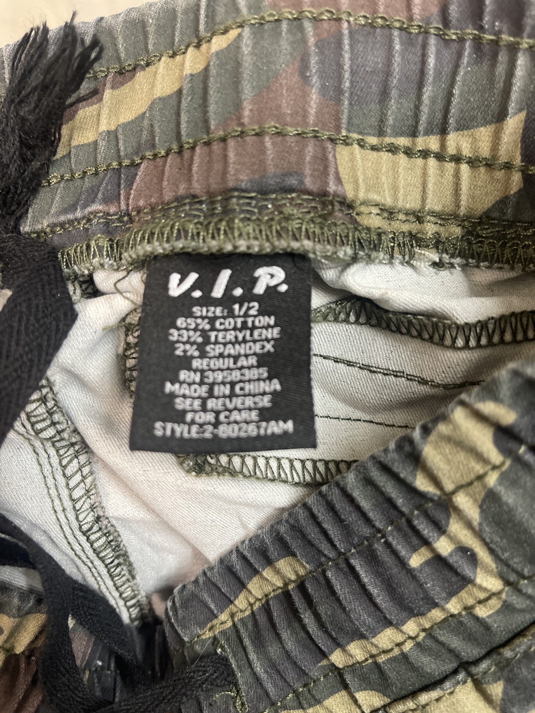 V.I.P. Camo Jogger Pants Size 1/2 - photo 2