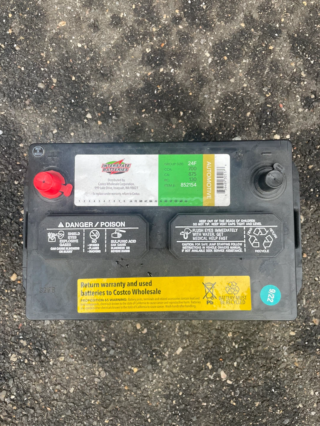 Brand New Interstate Batteries 24F Automotive Battery - photo 2