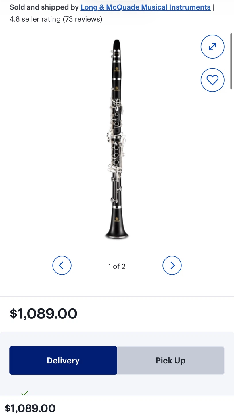 Jupiter JCL1100S Clarinet - photo 4