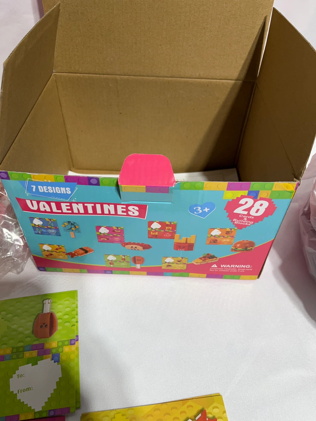 Valentines Cards Building Brick Set 28 cards - photo 5