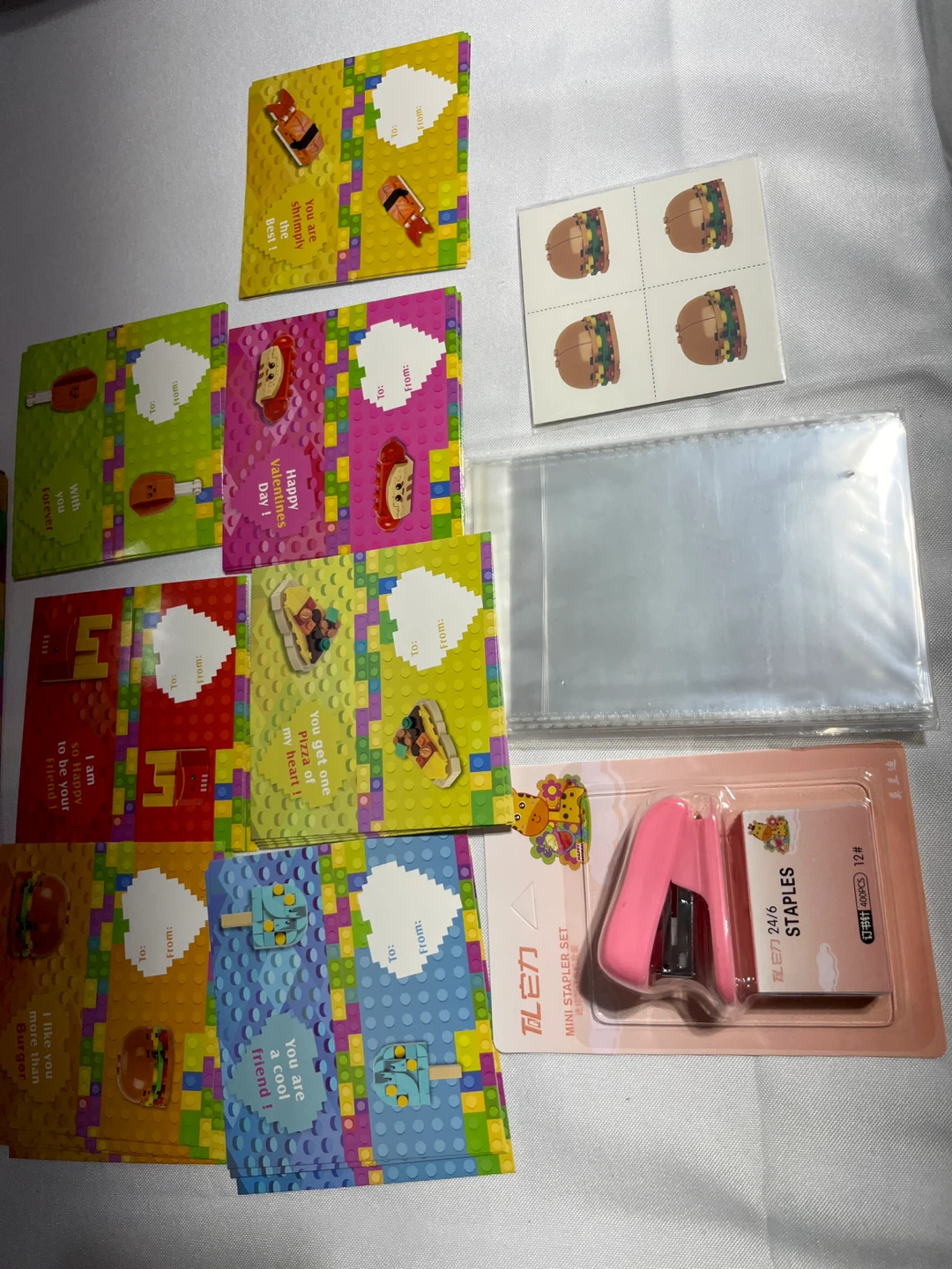 Valentines Cards Building Brick Set 28 cards - photo 2